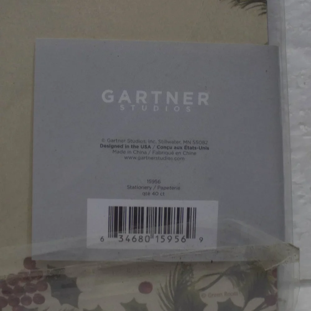 Gartner Studios Be Merry Holiday Stationery 40 Count Sheets